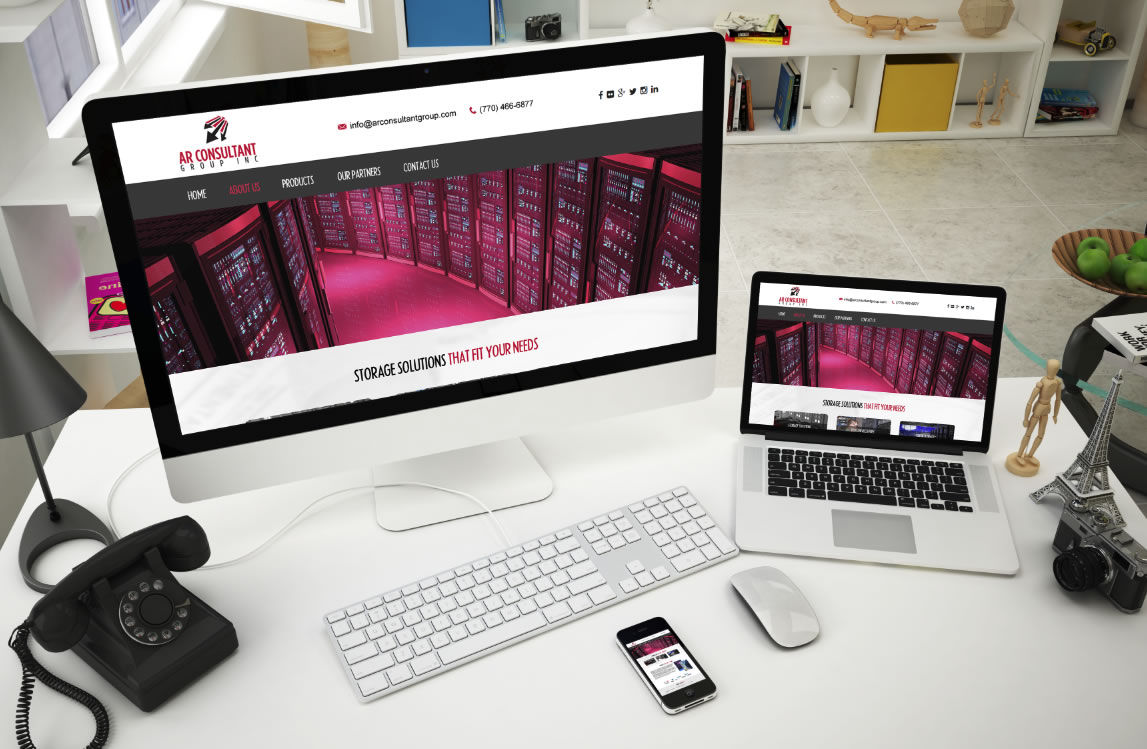 data storage website design