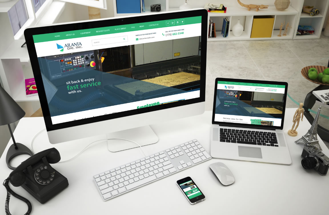 die cutting steel website design