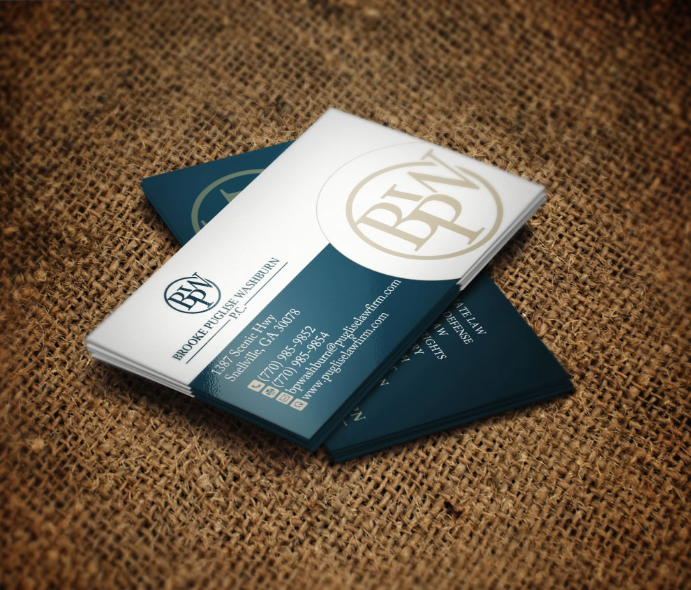 lawyer business card design