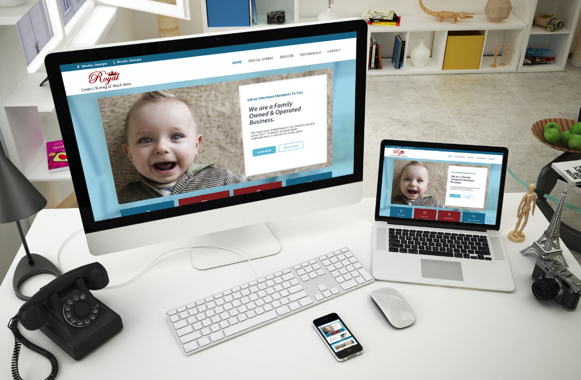 carpet cleaning website design