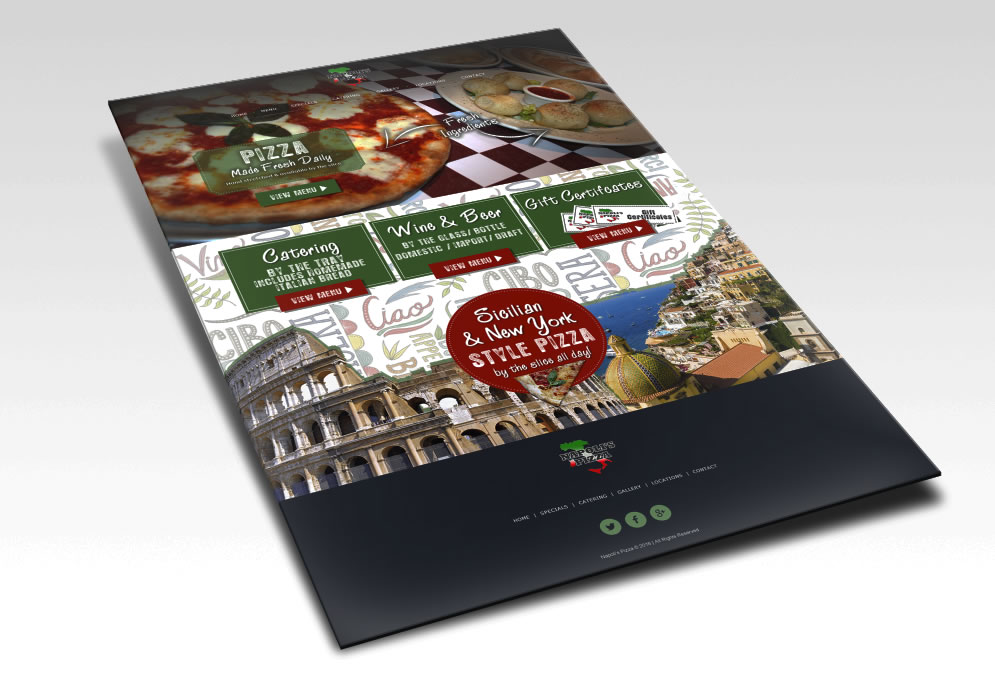 italian restaurant website design