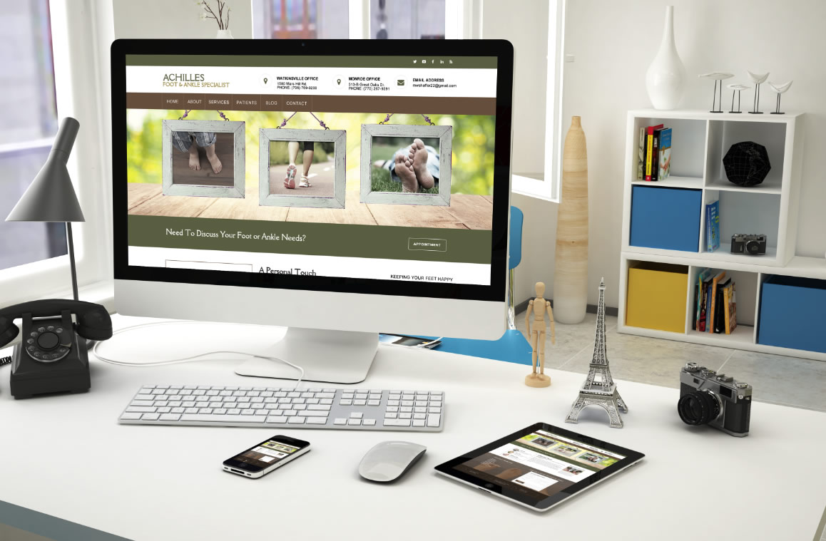 foot ankle website design