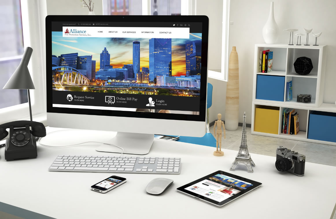 fire protection website design