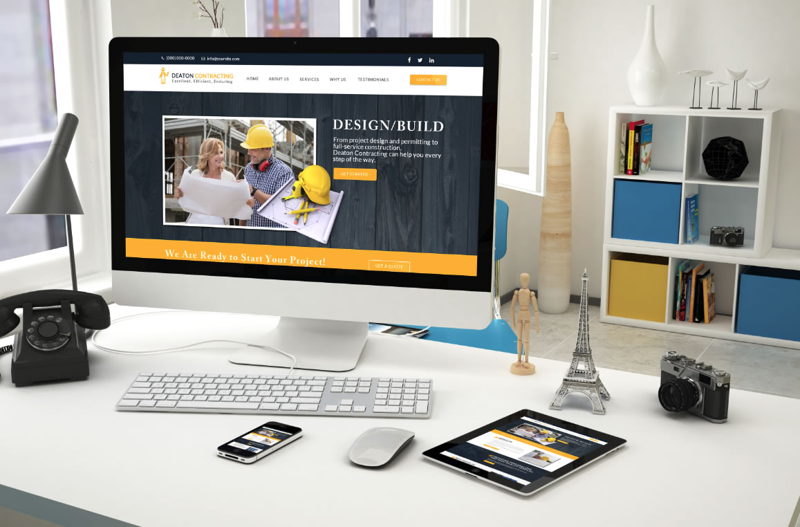 deaton contracting website design