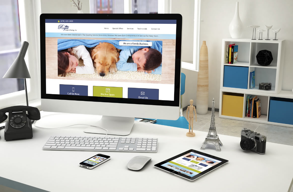 carpet cleaning web design