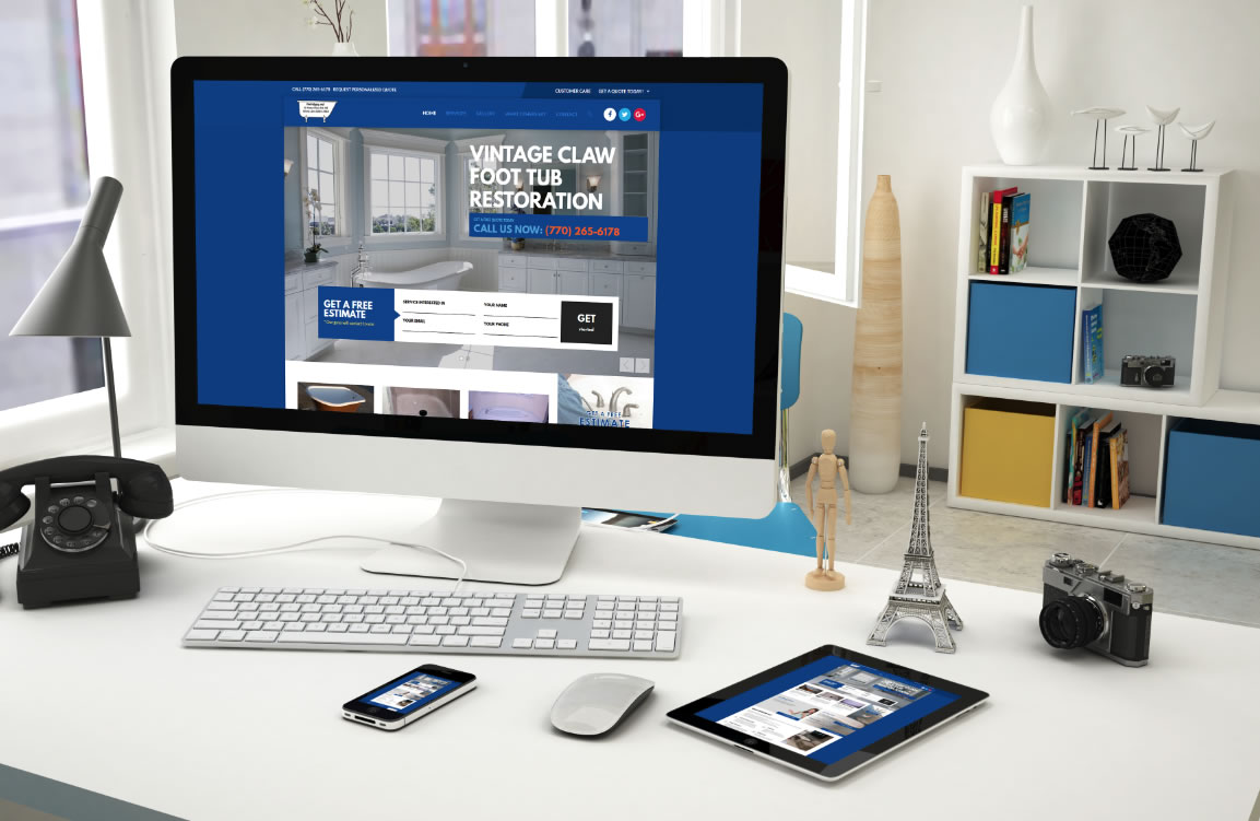 FIBERGLASS TUB AND SHOWER REPAIR WEBSITE DESIGN