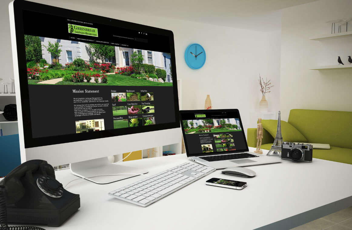 landscape website design
