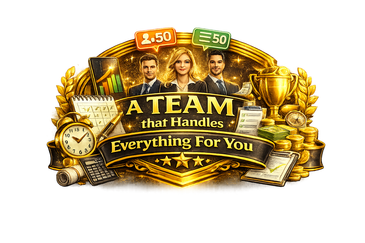 a team that handles everything for you