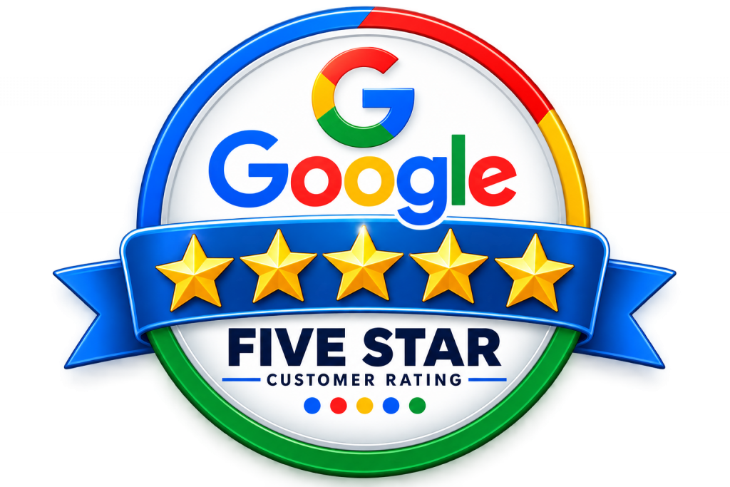 google five star customer rating logo