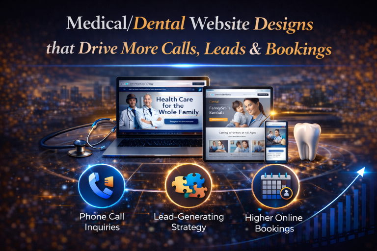 Medical and dental website design work