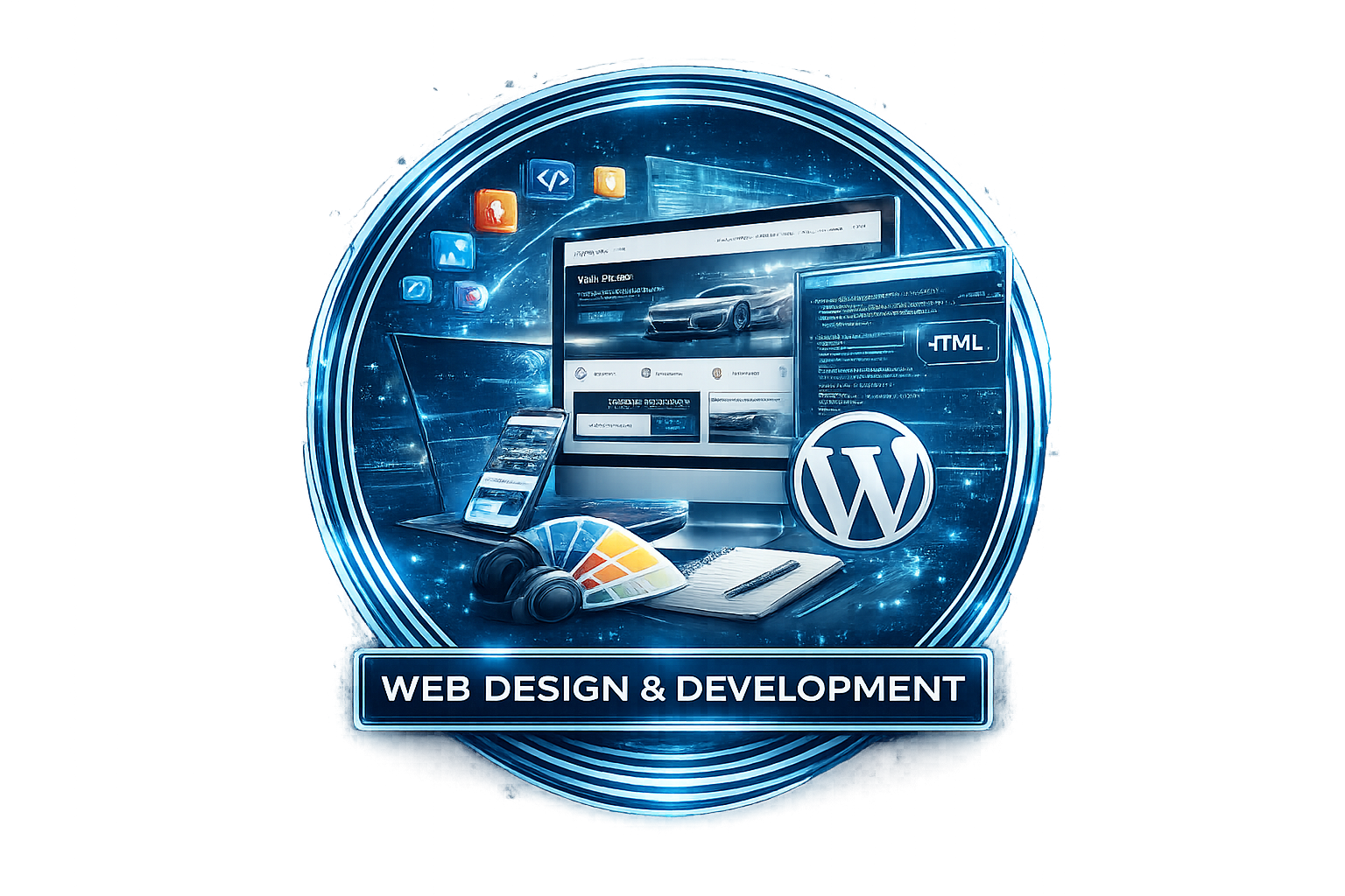 web design and development icon