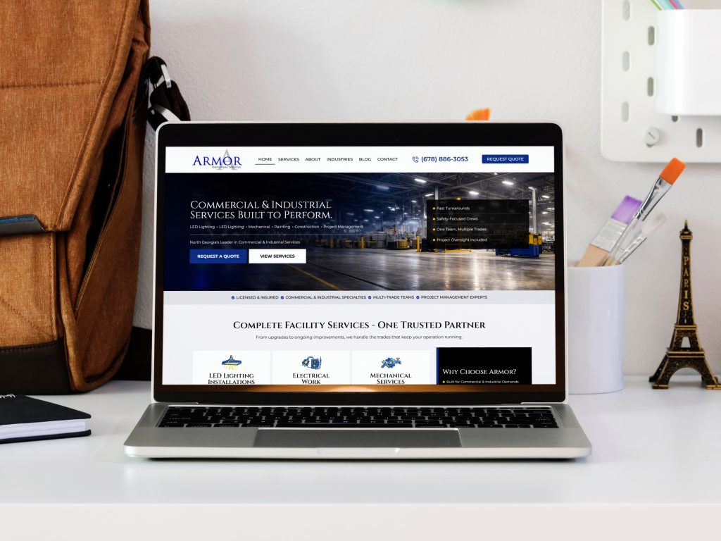 Website Design Reveal: Armor Industrial Services