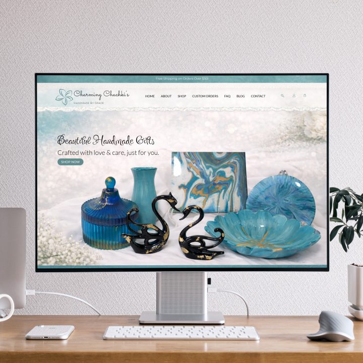 charming chachkis handmade by grace desktop mockup