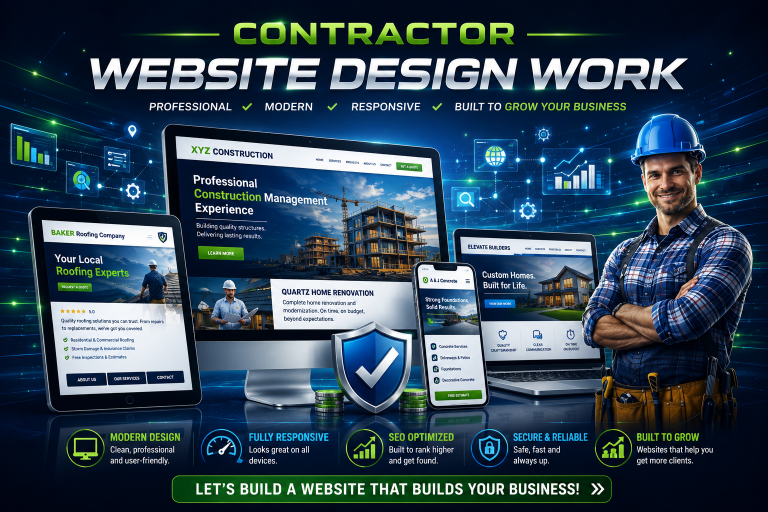contractor website design work 2