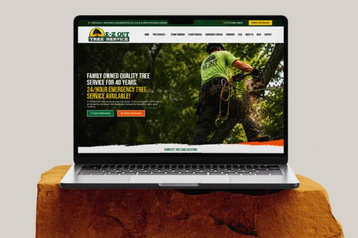 ez out tree service laptop