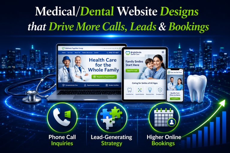 medical dental website design work 2