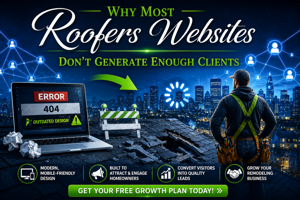 why most roofers websites dont generate enough clients