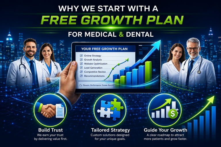 why we start with a free growth plan for medical and dental