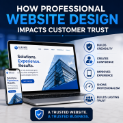 how professional website design impacts customer trust