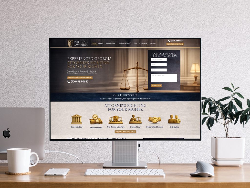 Puglise Law Firm Website Design Project