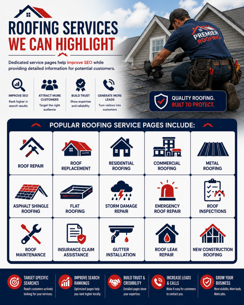 roofing services we can highlight