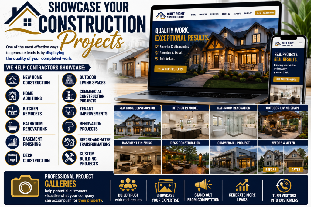 showcase your construction projects