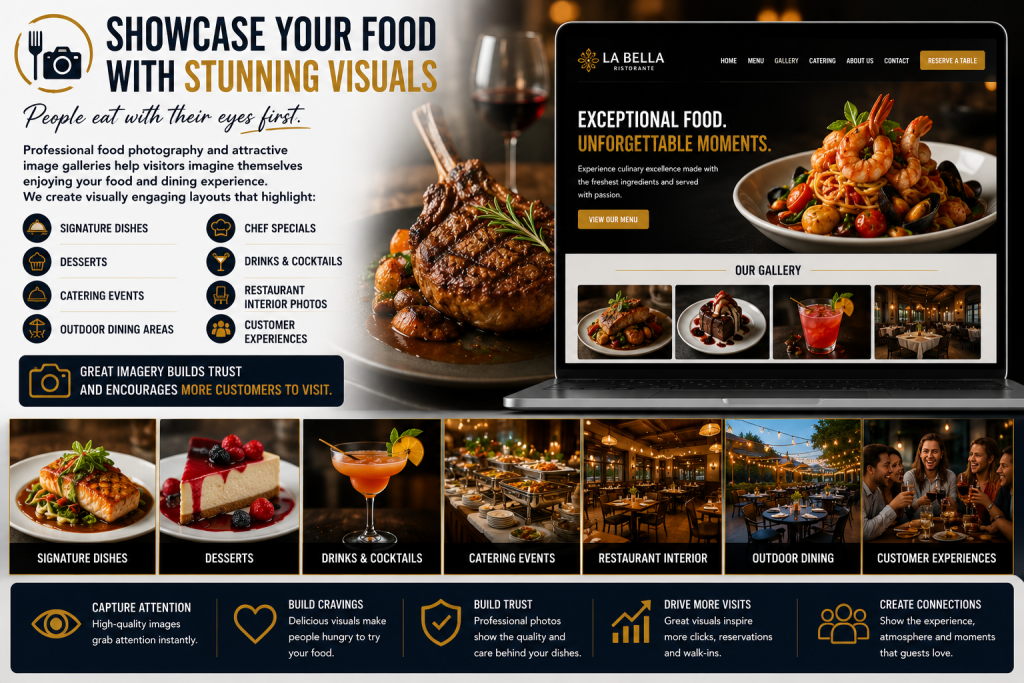 showcase your food with stunning visuals
