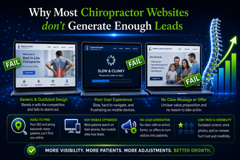 why most chiropractor websites dont generate enough leads