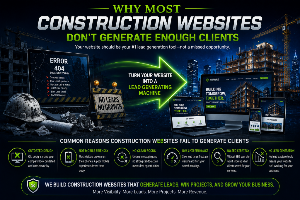 why most construction websites dont generate enough clients