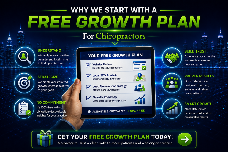 why we start with a free growth plan for chiropractors