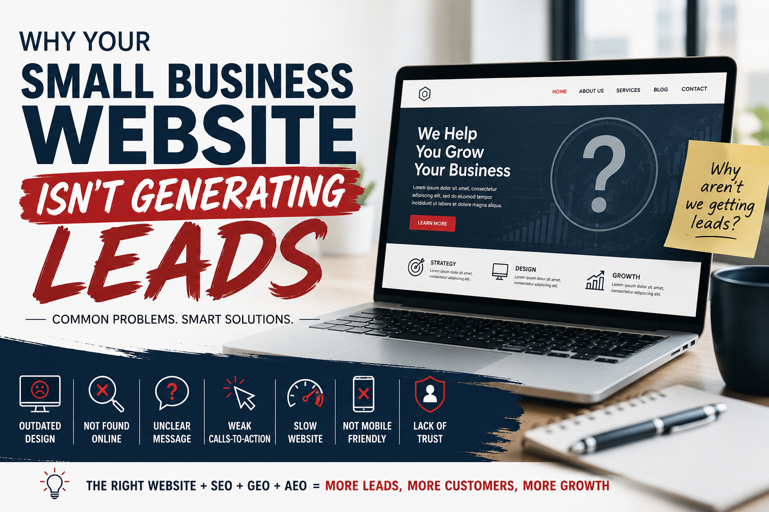 why your small business website isn't generating leads