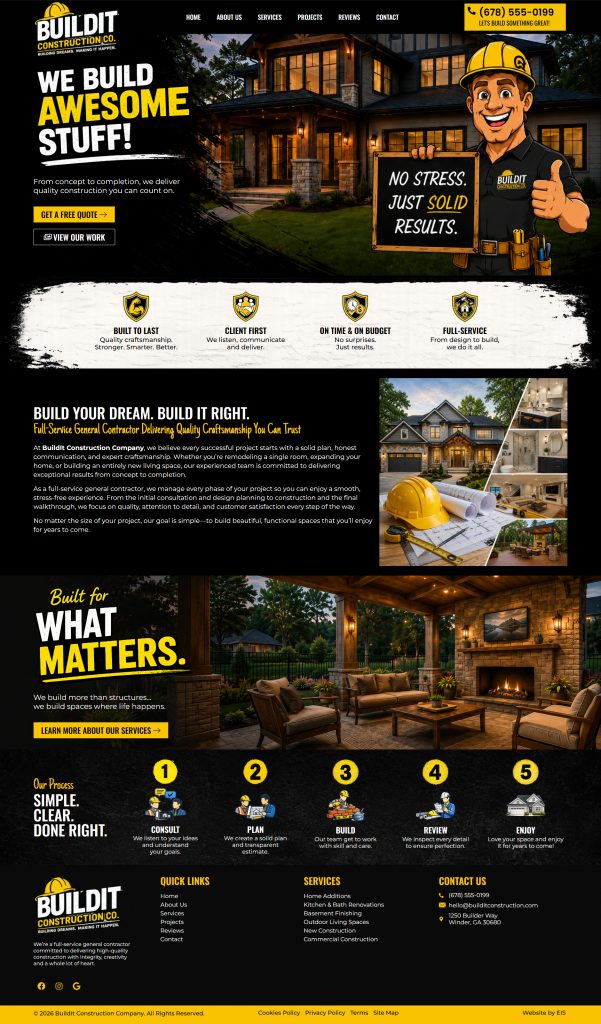BUILDIT CONSTRUCTION COMPANY LAYOUT