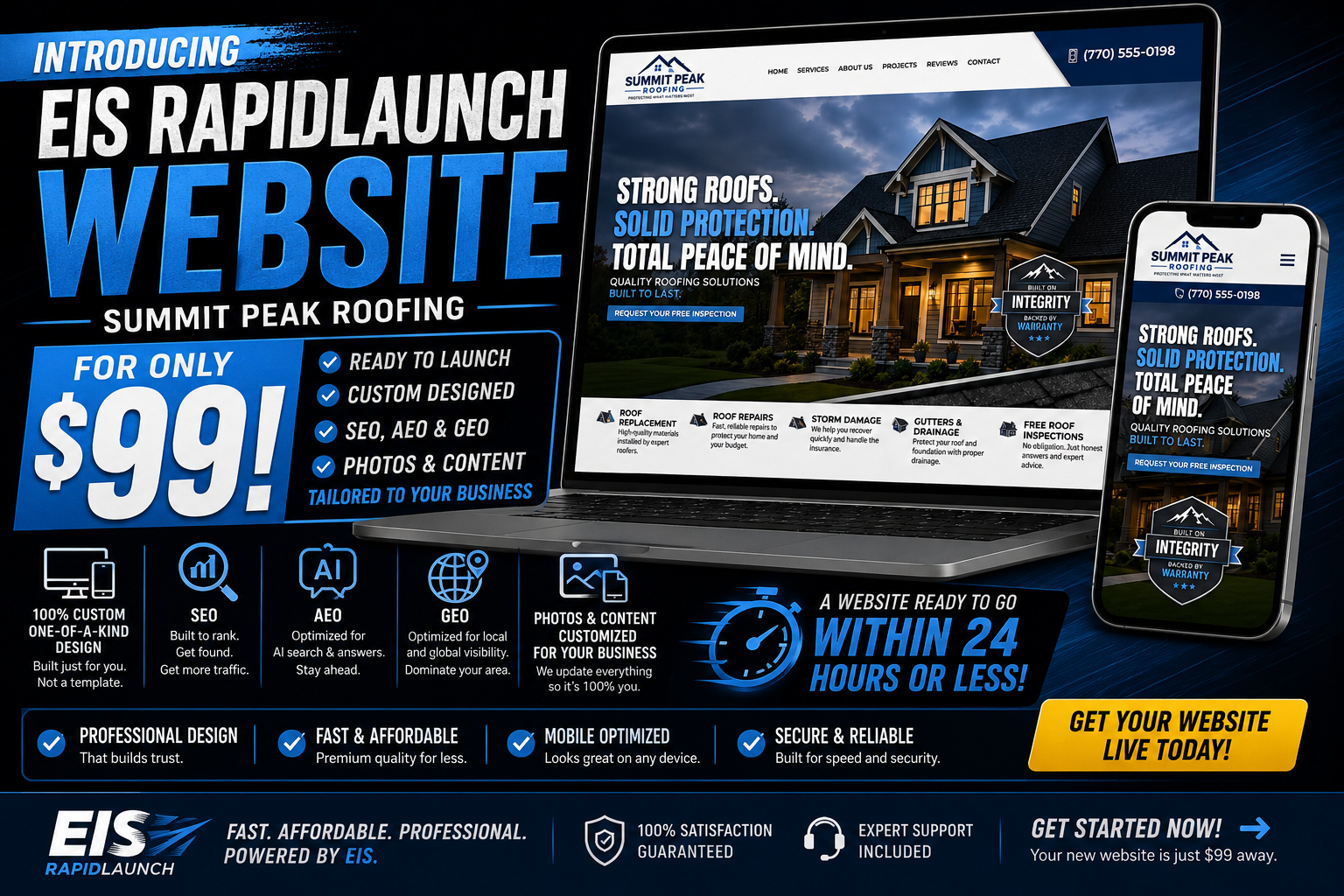 eis rapidlaunch website summit peak