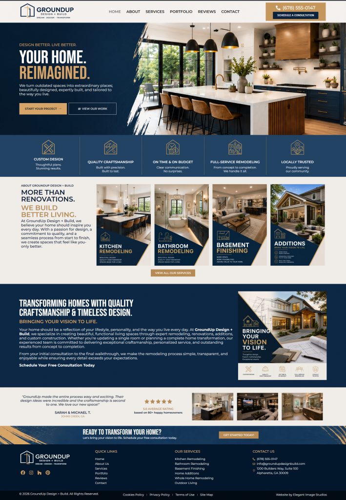 groundup design build layout