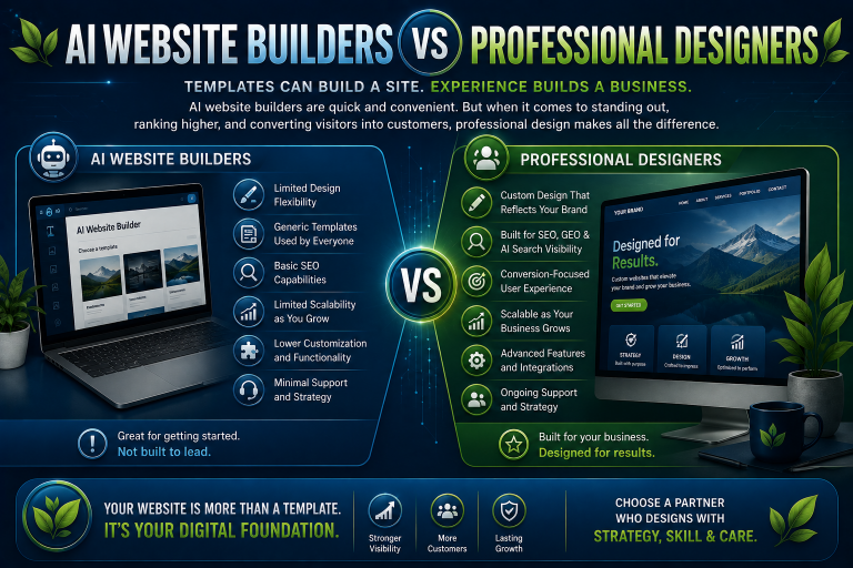 ai website builders vs professional designers
