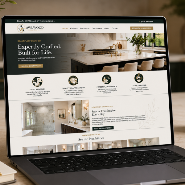 awlwood kitchen and baths laptop