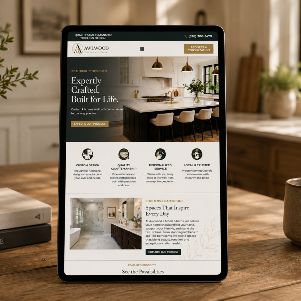 awlwood kitchen and baths tablet