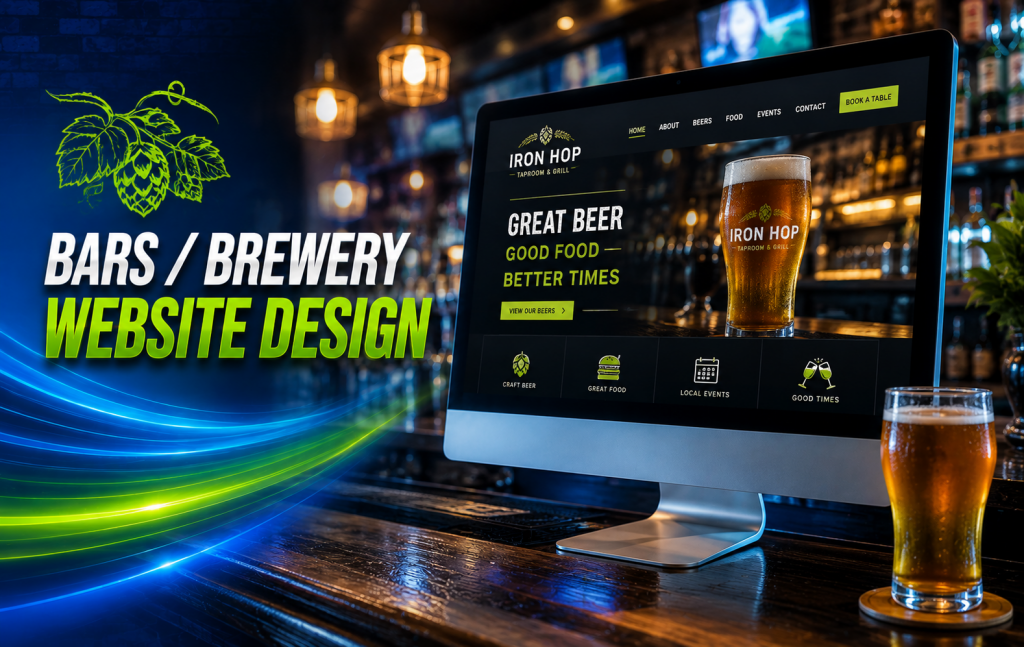 bar and brewery website design