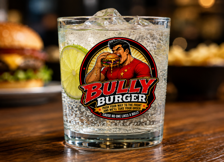 bully burger glass
