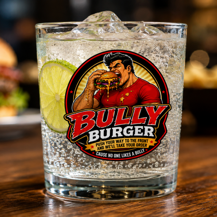 bully burger glass