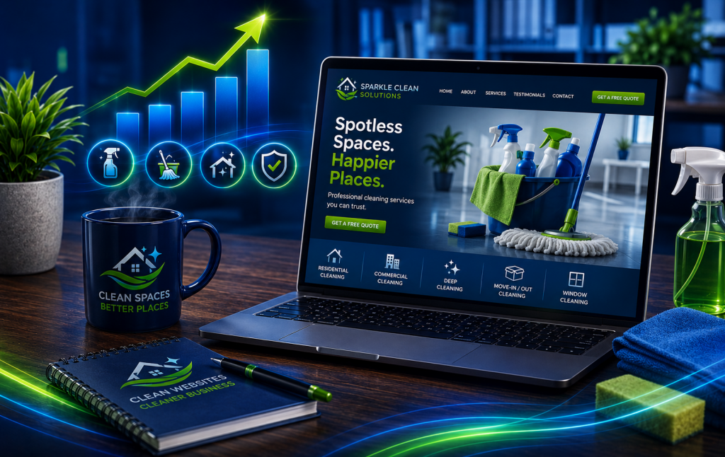 cleaning company website design