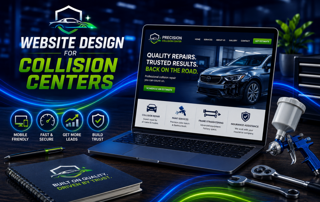collision center website design
