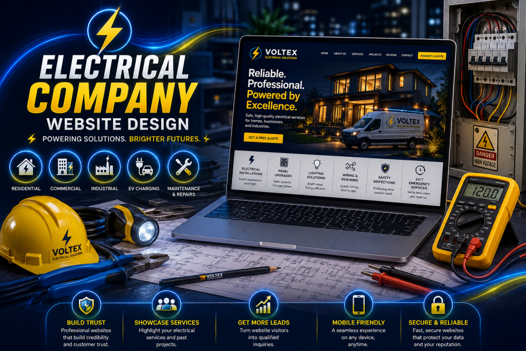 electrical company website design