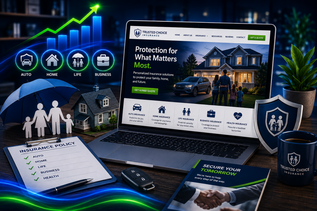 insurance agency website design