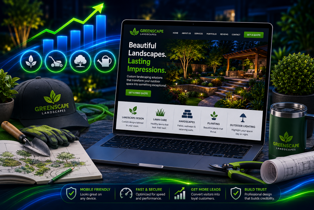 landscaping website design