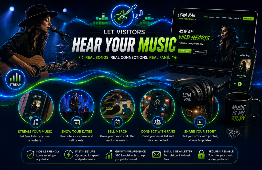 let visitors hear your music