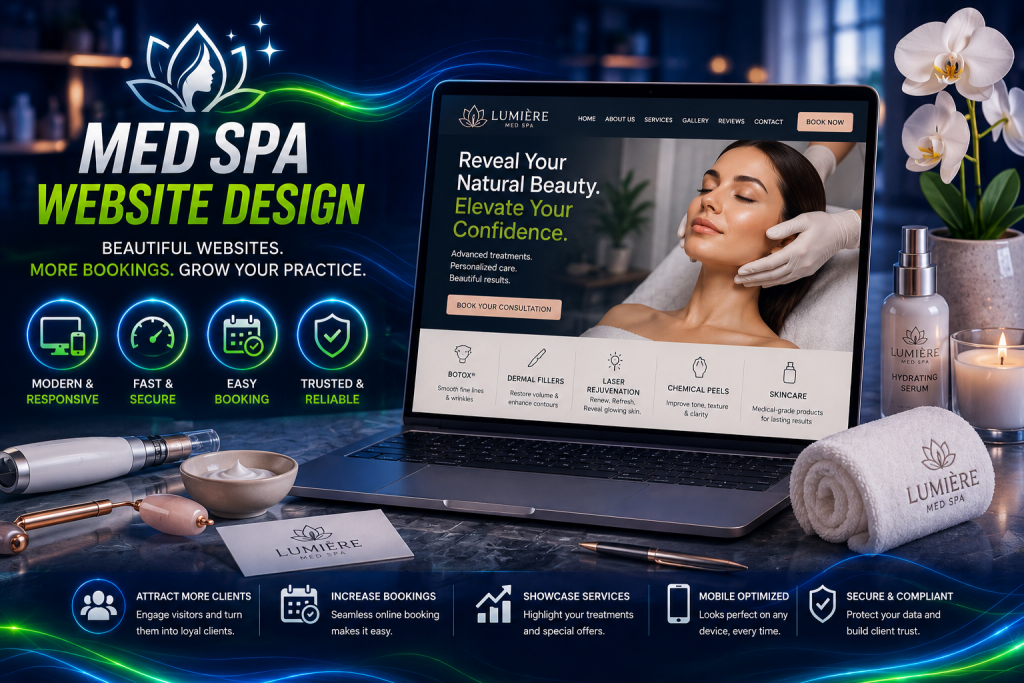 med spa website design