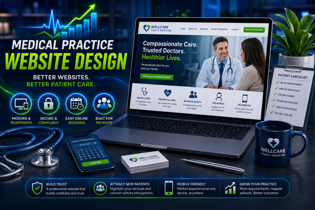 medical practice website design