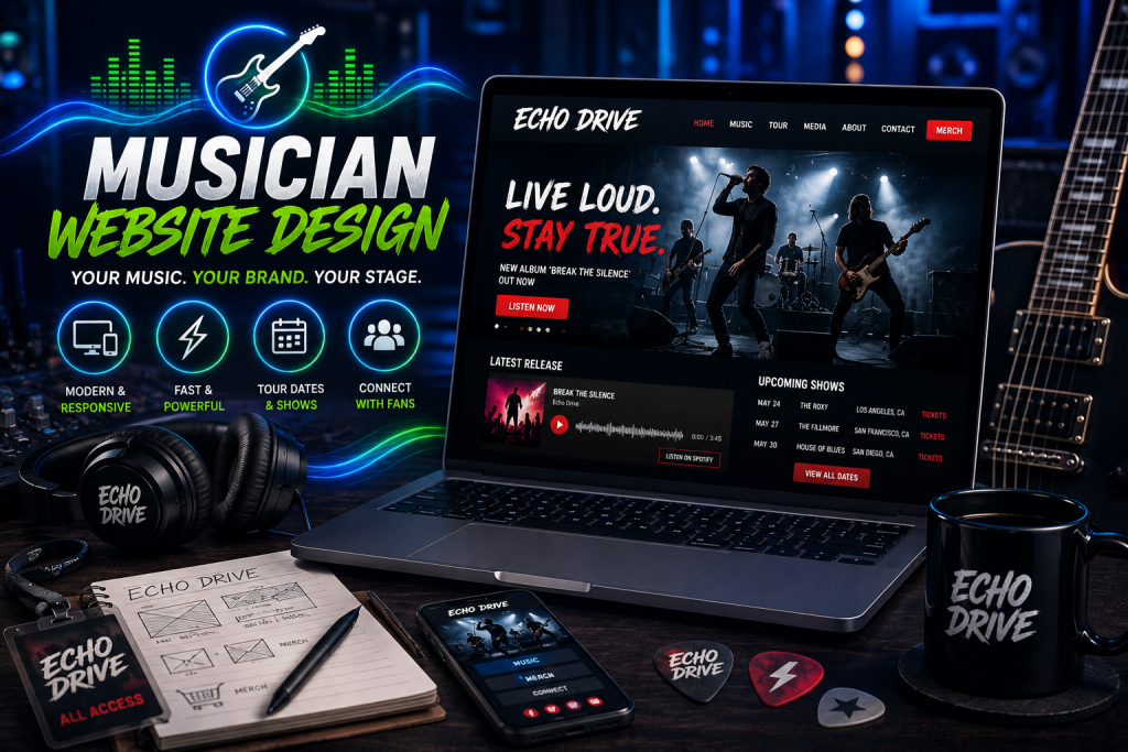 musician website design