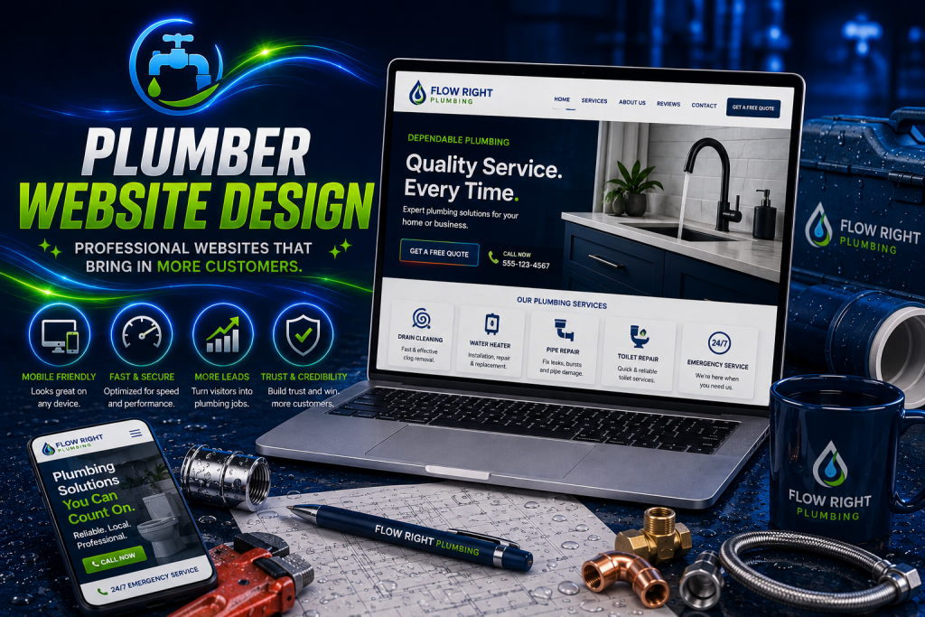 plumbing website design